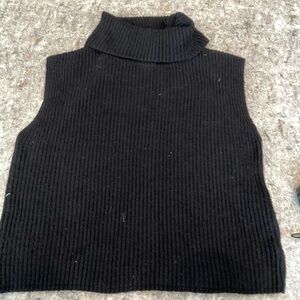Rachel Zoe knitted sleeveless turtleneck